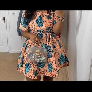 Grass fields African Print “Luli Dress”